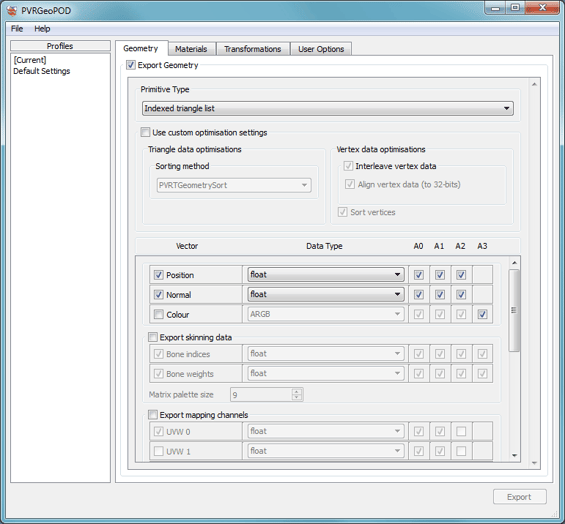 PowerVR Graphics SDK v3.0 - PVRGeoPOD - Overview