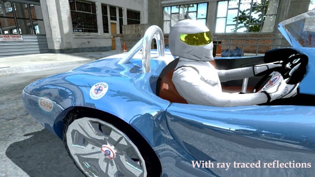 Car (ray traced reflections) - PowerVR Ray Tracing in Unity 5