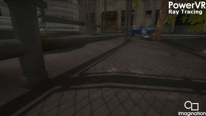 Hybrid ray tracing in a rasterized game engine - hard shadows