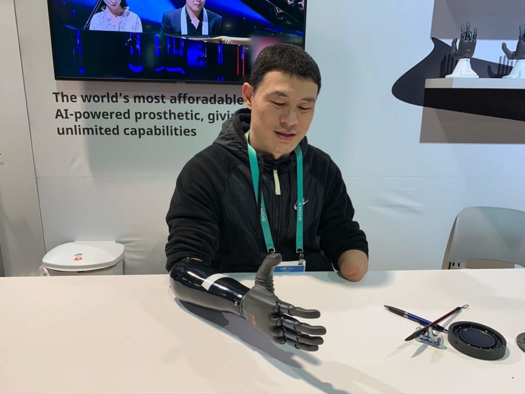 brainco amputee AI arm CES 2020