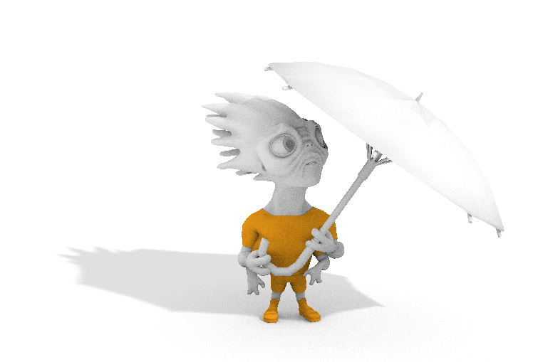 Illustration of basic ray tracing.