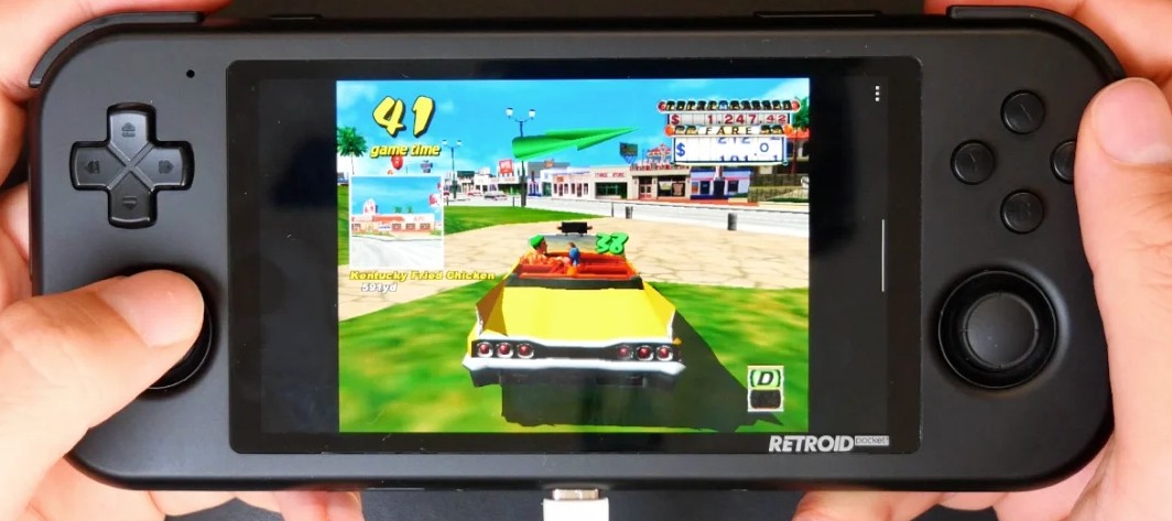 Crazy Taxi for Sega Dreamcast gameplay  on the Retroid Pocket 3